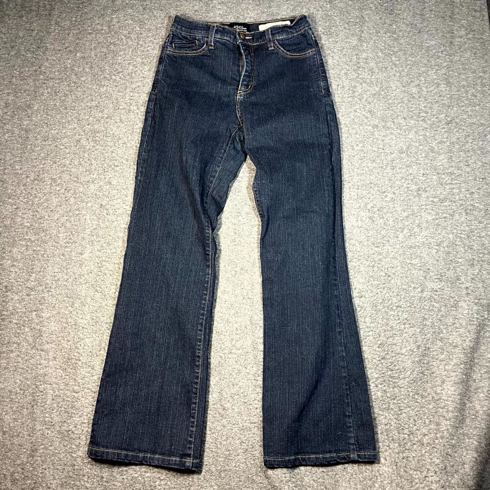 Vintage NYDJ Not Your Daughters Jeans Flare Leg Womens 4 26x31.5 Blue Denim USA
